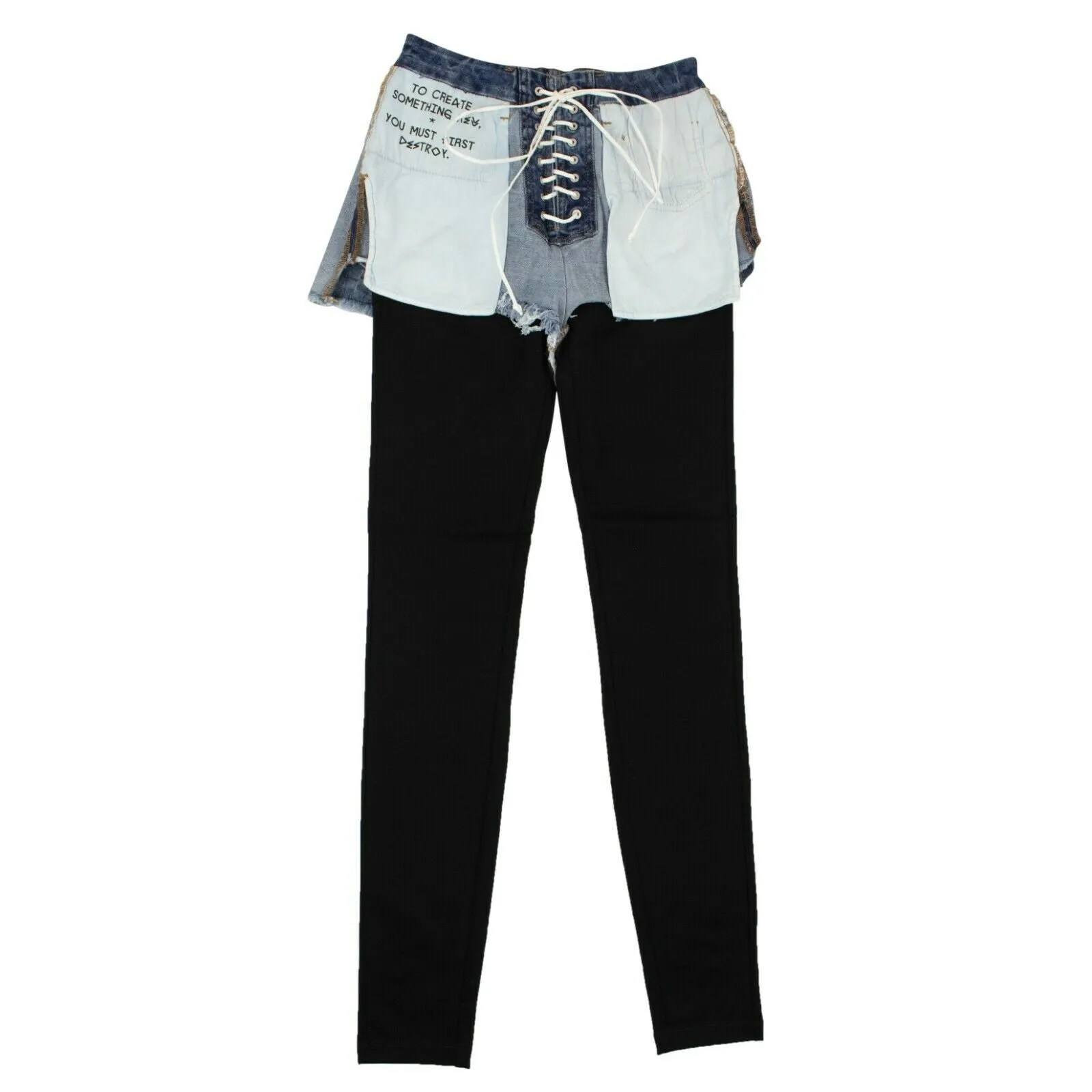 Unravel Project Pantalon Déconstruit - Denim