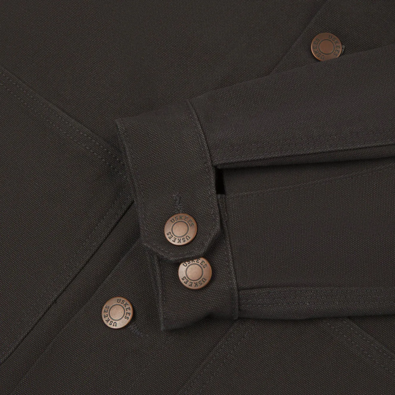 Veste de travail Uskees 3025 en toile, couleur charbon