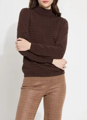 Pull Valery Mockneck en Moka