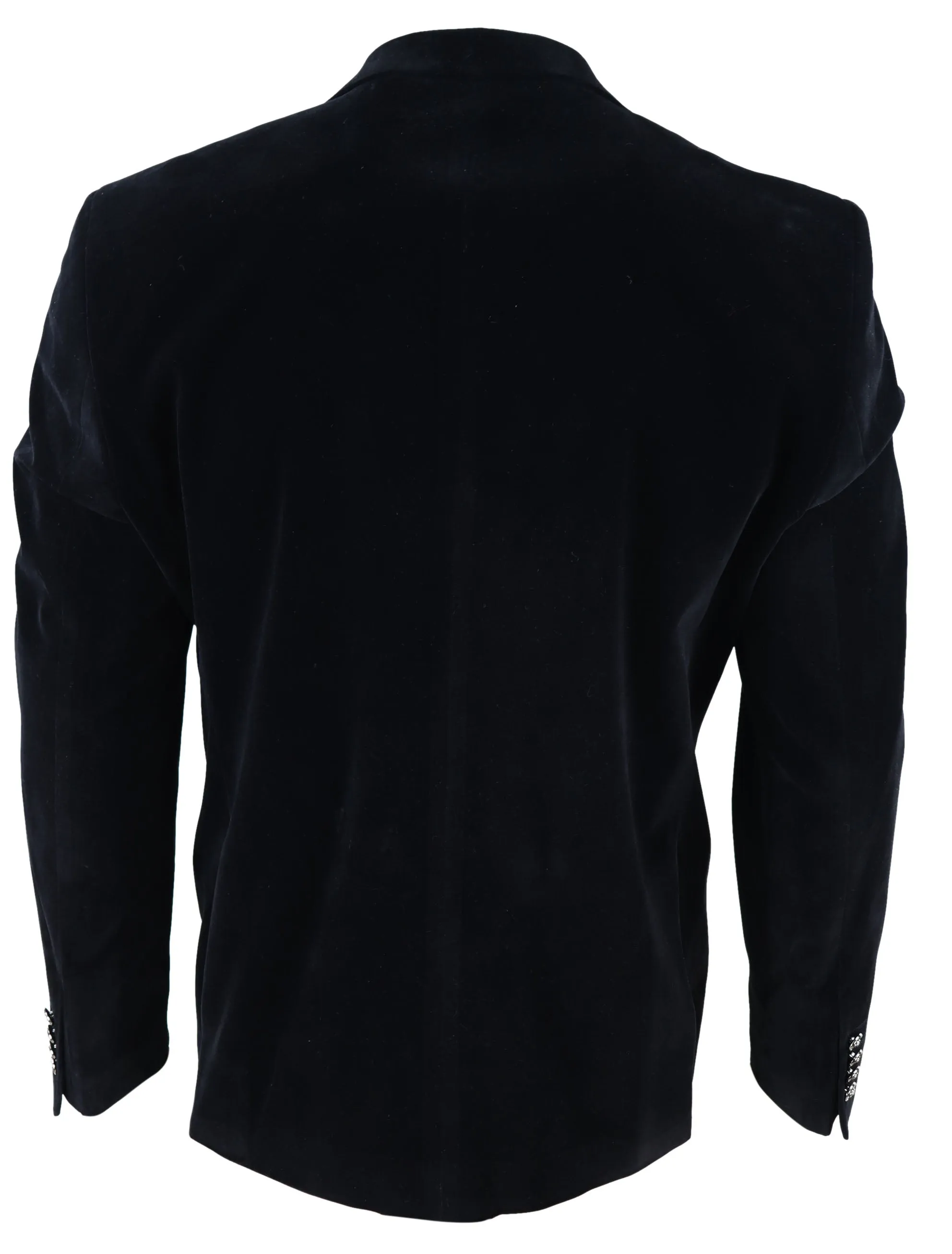 Veste de smoking en velours à 1 bouton