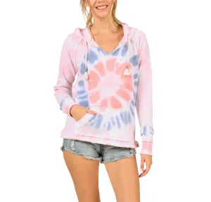 Pull à capuche tie-dye vintage Havana/Ocean Drive OD4214 Flamingo