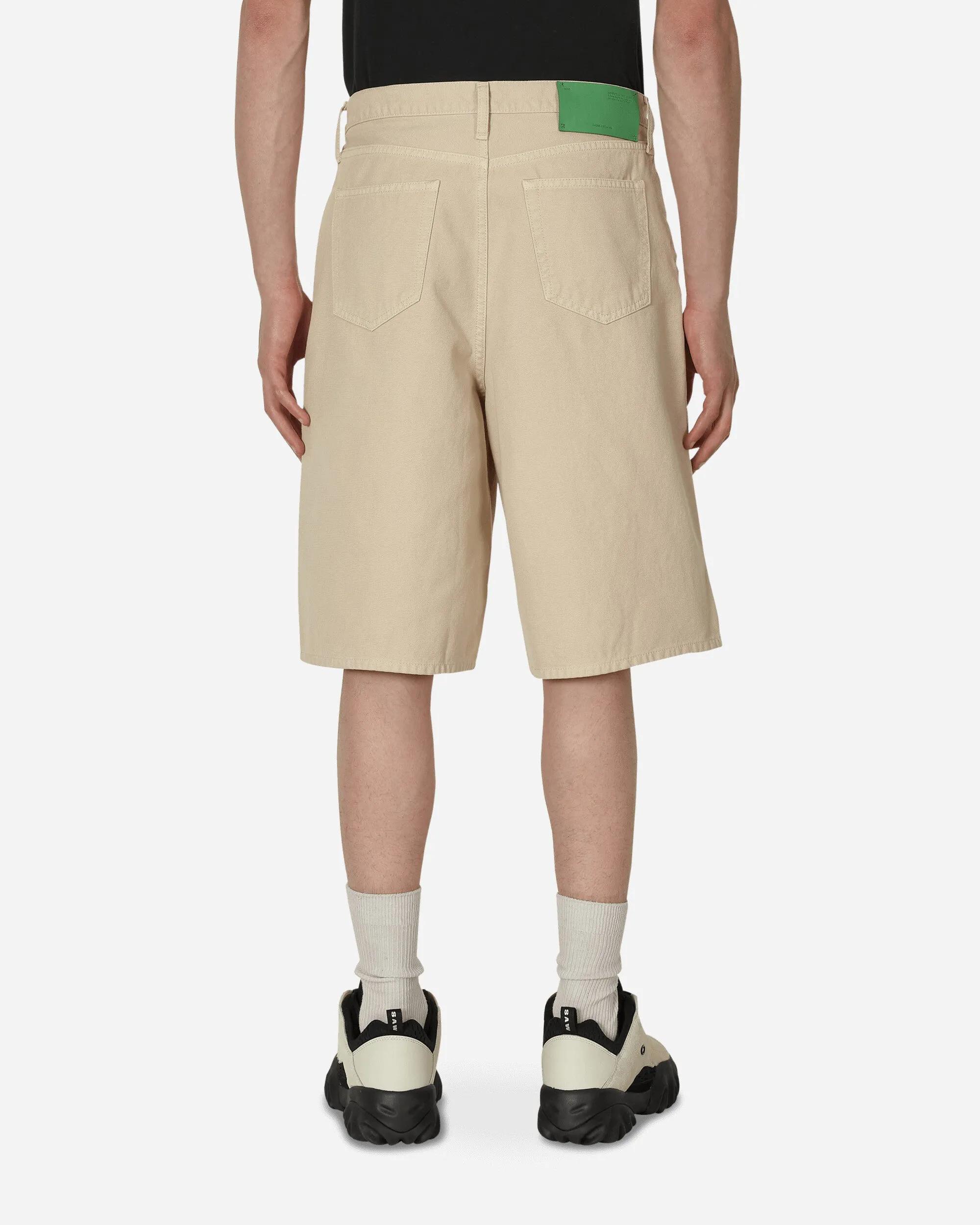 Short de sport utilitaire Wave Off en toile beige