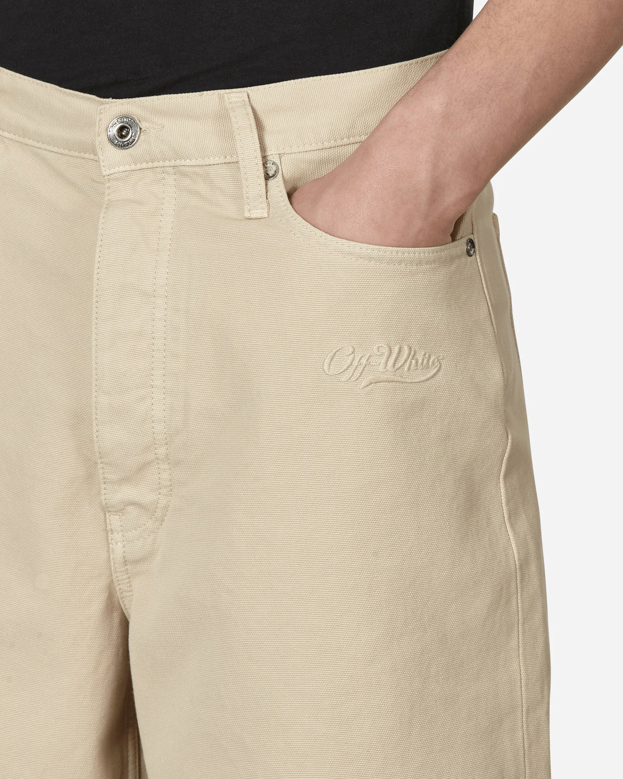 Short de sport utilitaire Wave Off en toile beige