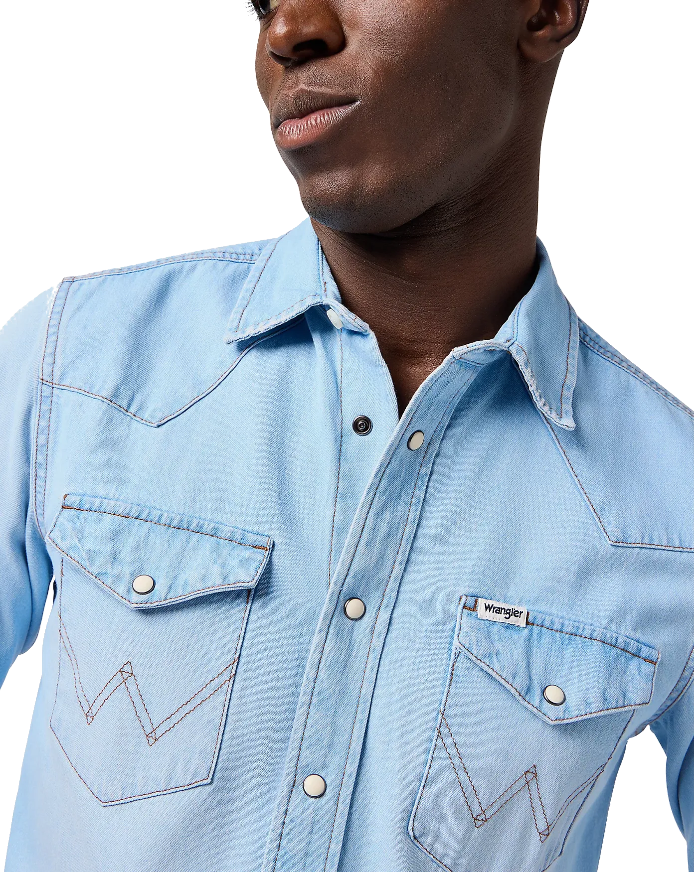 Chemise western dans une teinte authentique