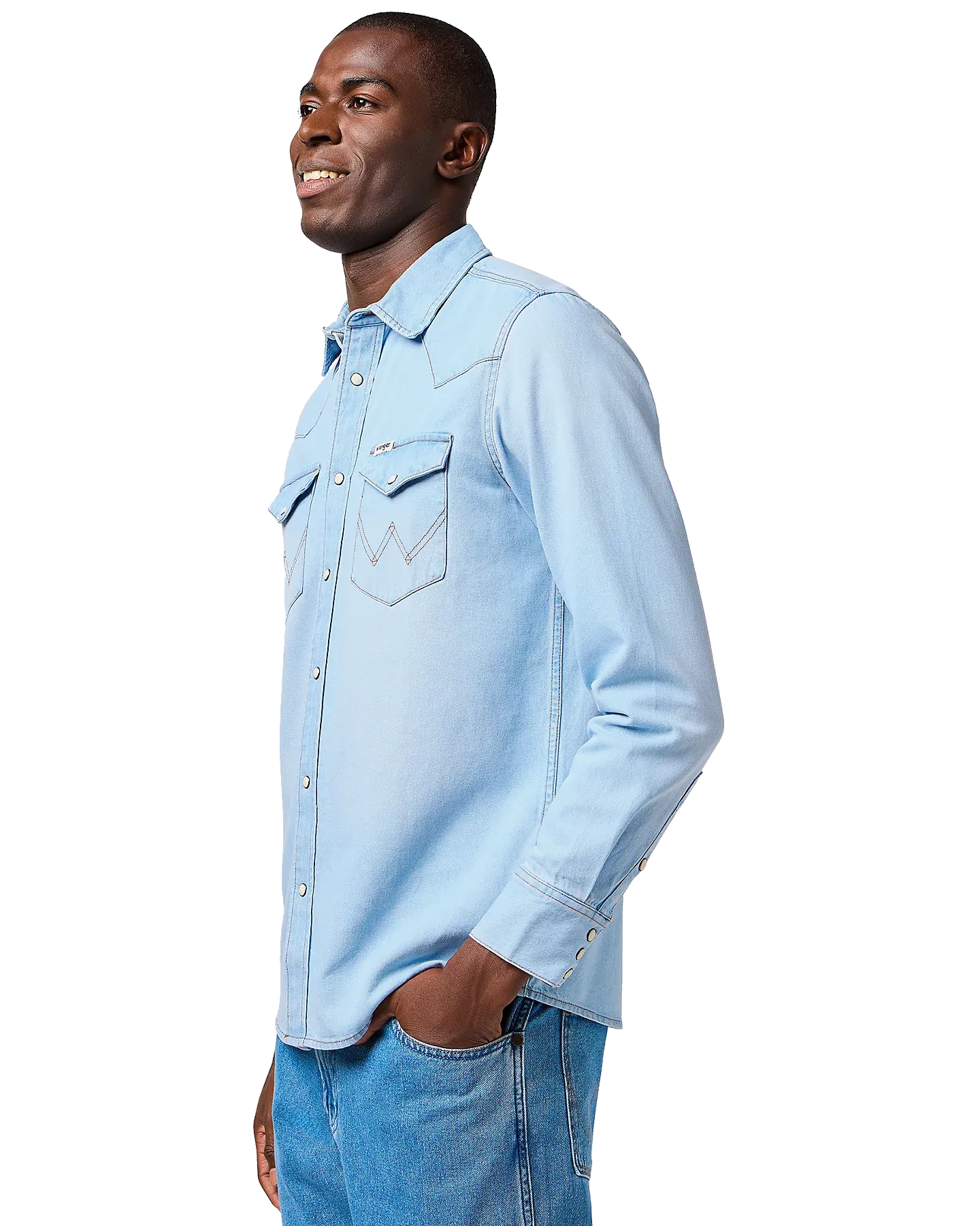 Chemise western dans une teinte authentique
