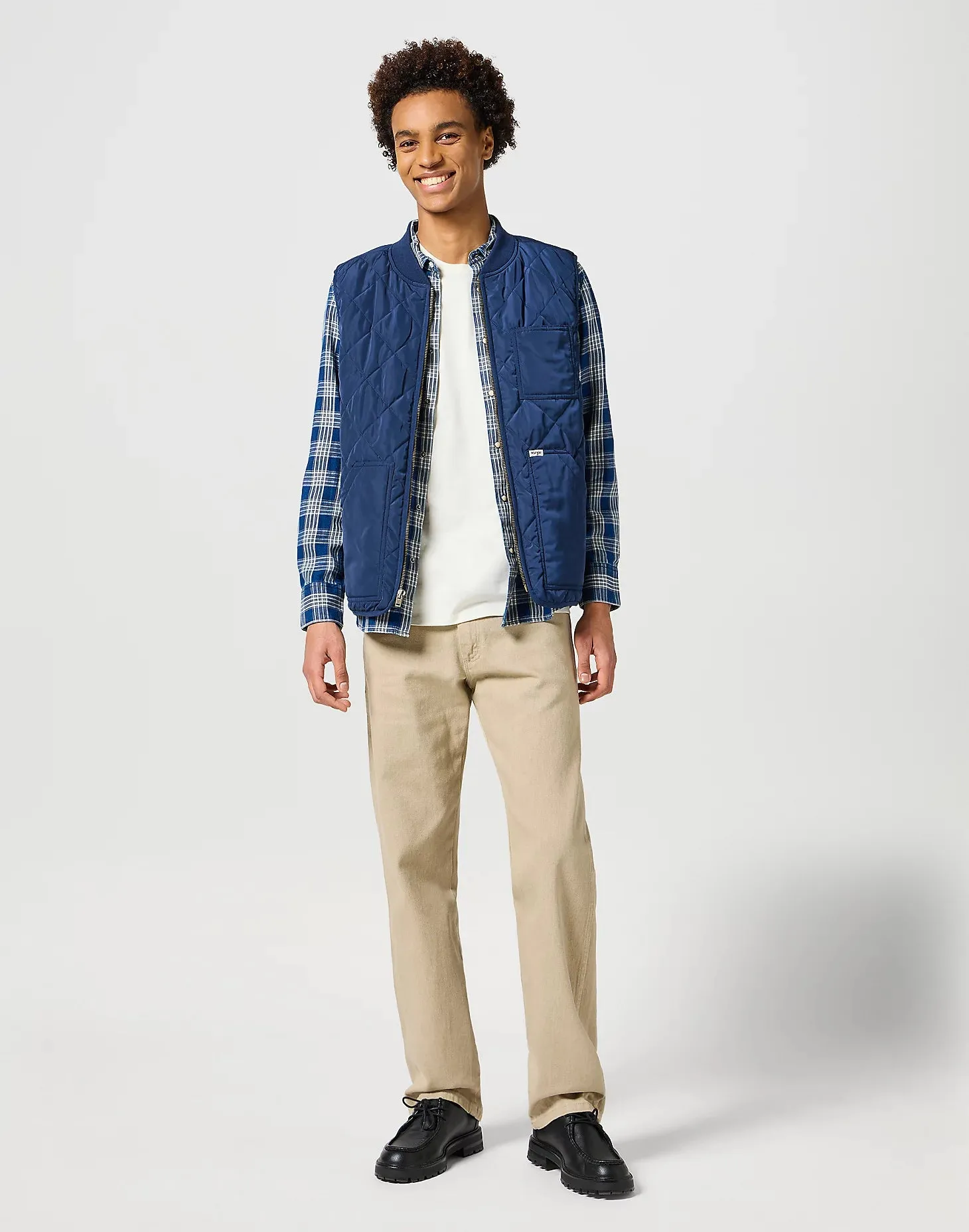 Chemise western en denim foncé