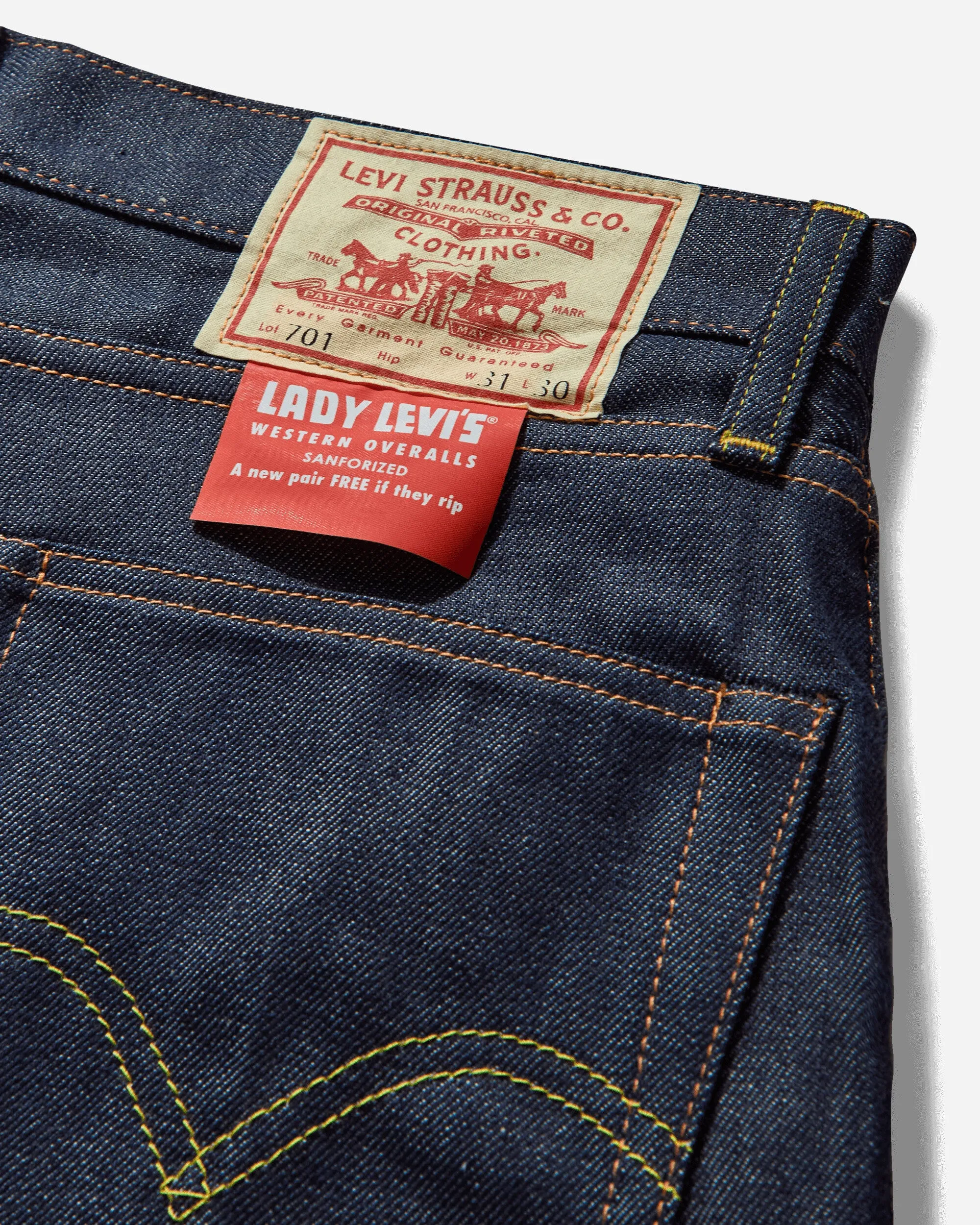Jeans 701 Femme Années 1950 Indigo