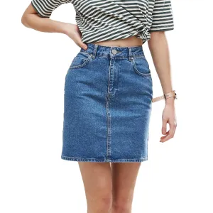 Jupe en Jean pour Femme, Bleue
