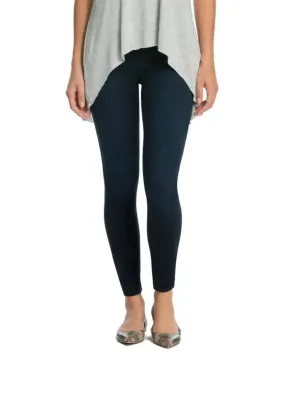 Leggings en jean uni pour femme, bleu marine