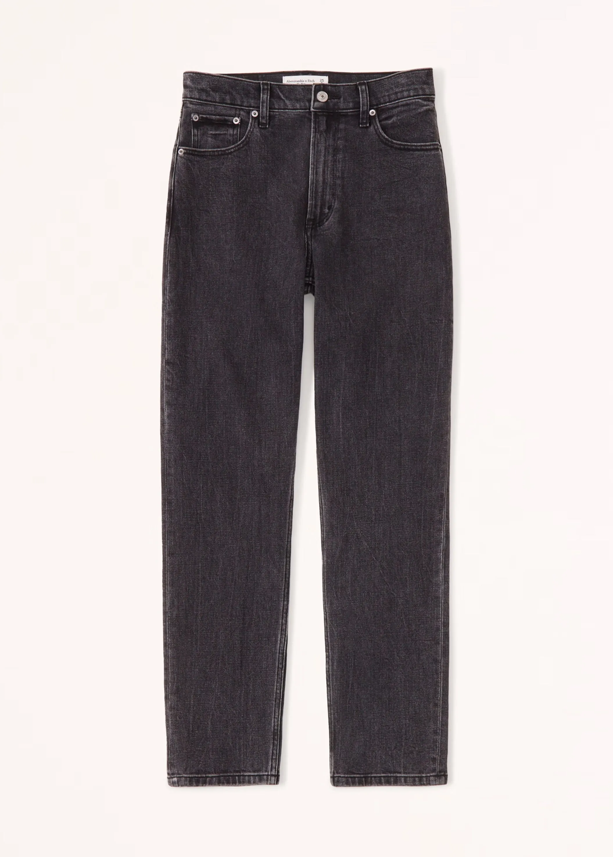 Jeans pour femmes style mom unis, Noir