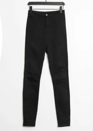 Jeans Skinny Femme Uni, Noir