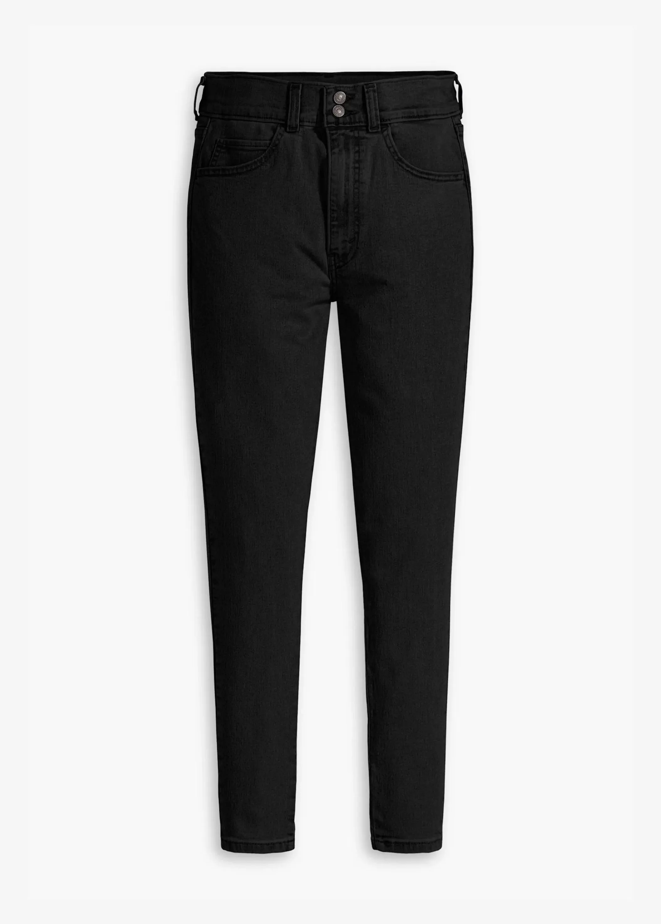 Jeans Skinny Femme Uni, Noir