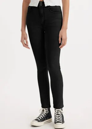 Jeans Skinny Femme Uni, Noir