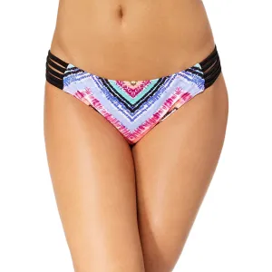 Culotte de bikini à imprimé et bretelles pour femme, Multi