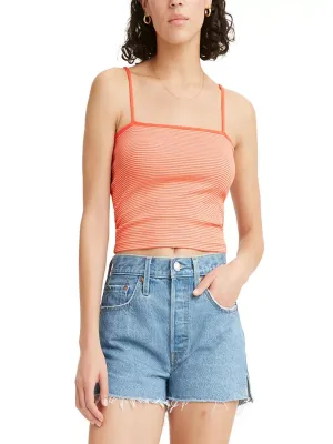 Haut court rayé pour femme, Pêche