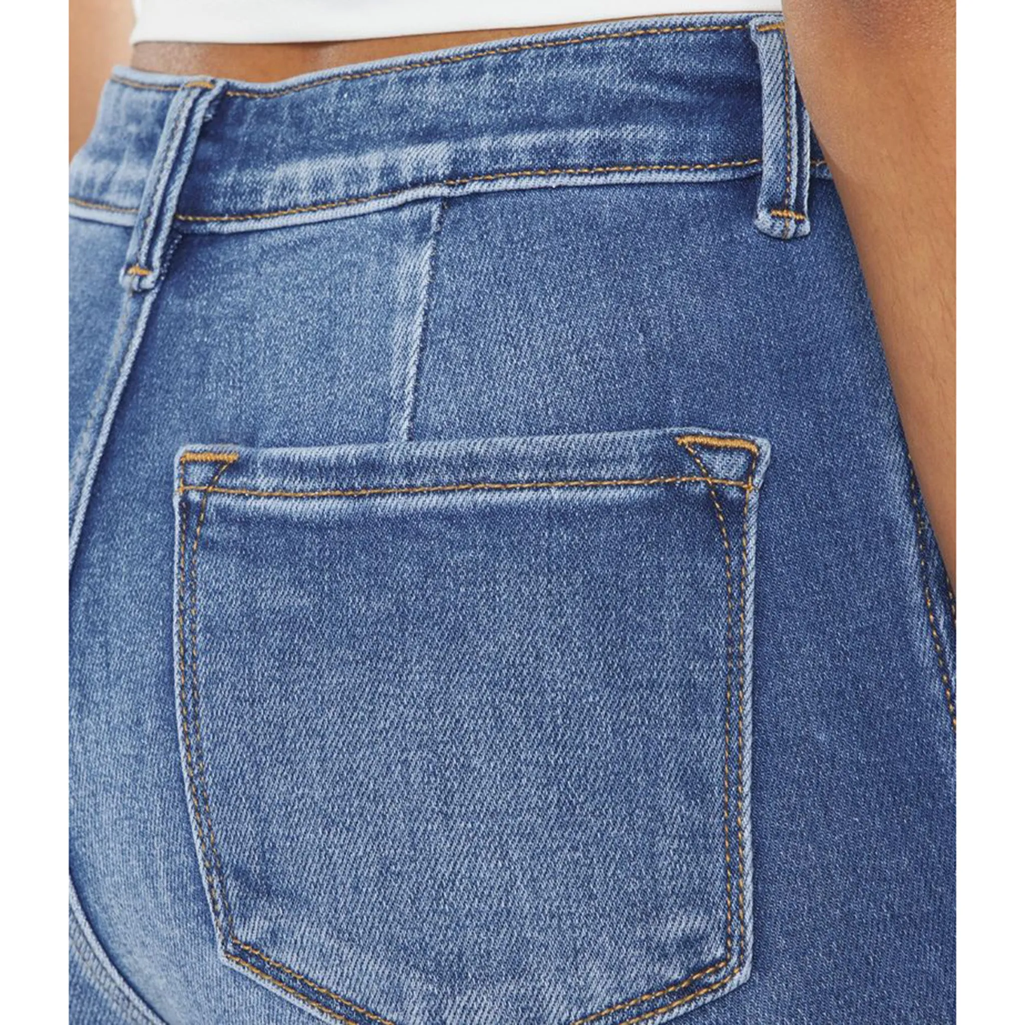 Jeans Ultra-Haut à Pattes Évasées Holly pour Femme