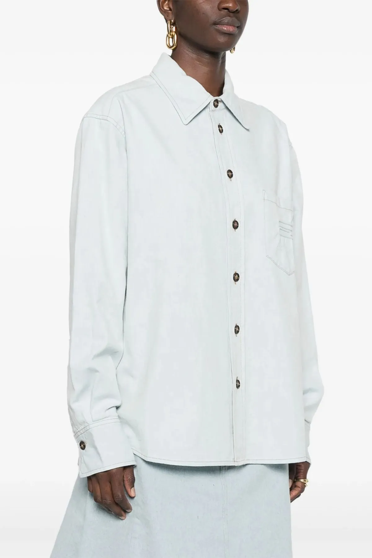 Chemise Victoria Beckham Homme - Bleu Azur Clair