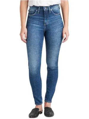 Jeans délavés pour femme, Bleu