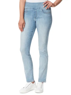 Jeans délavés pour femme, bleu clair