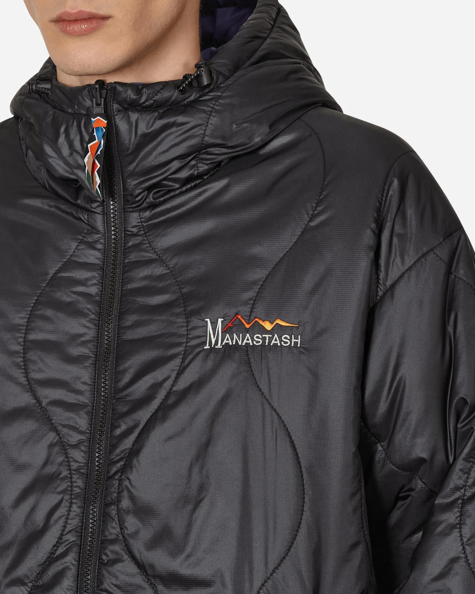Veste à capuche réversible Y2K Noir