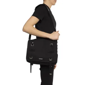 Ysl Sacs Saint Laurent Sac Army Messenger en Toile Noire 553972