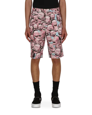 Short tissé Yue Minjun Multicolore