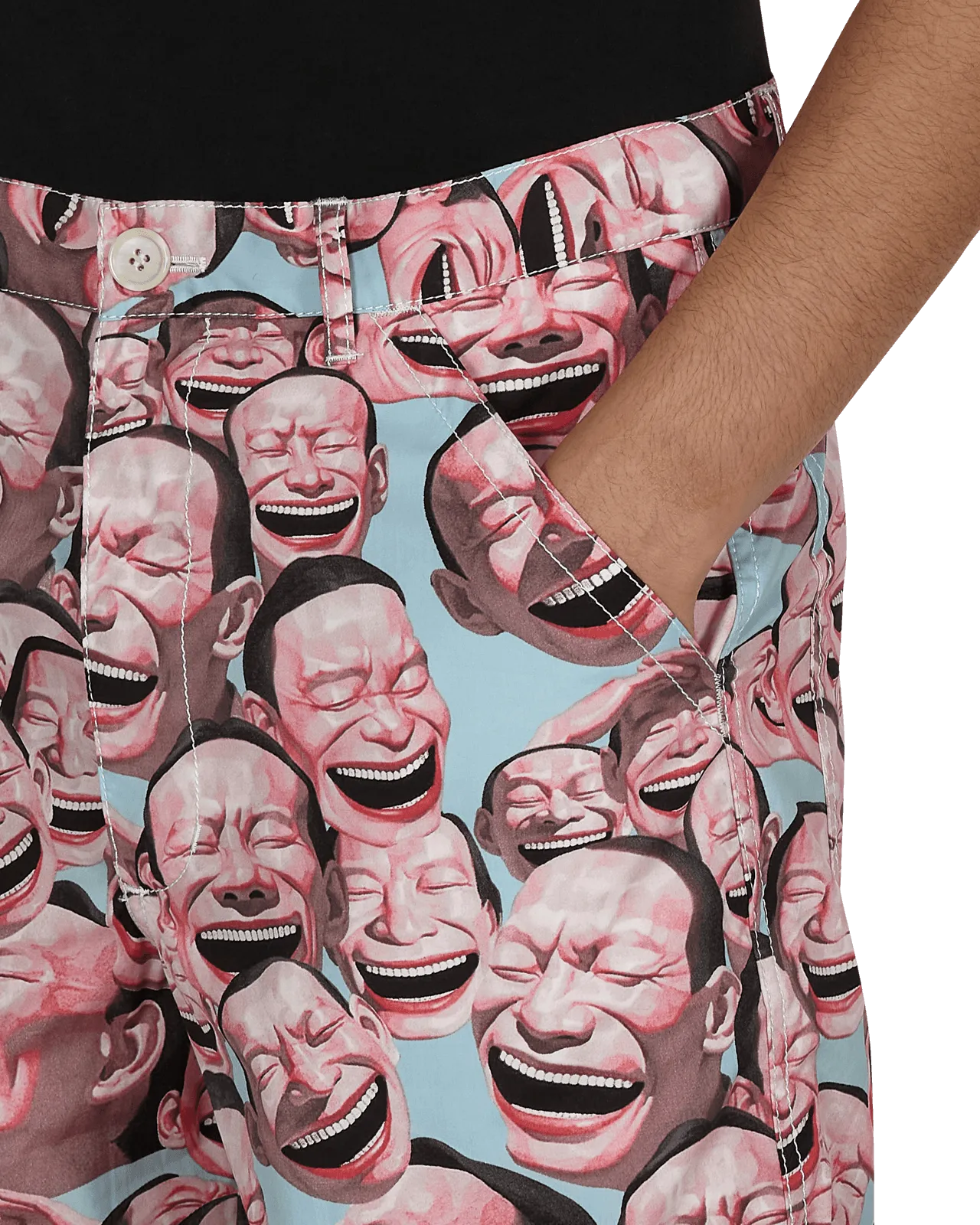 Short tissé Yue Minjun Multicolore