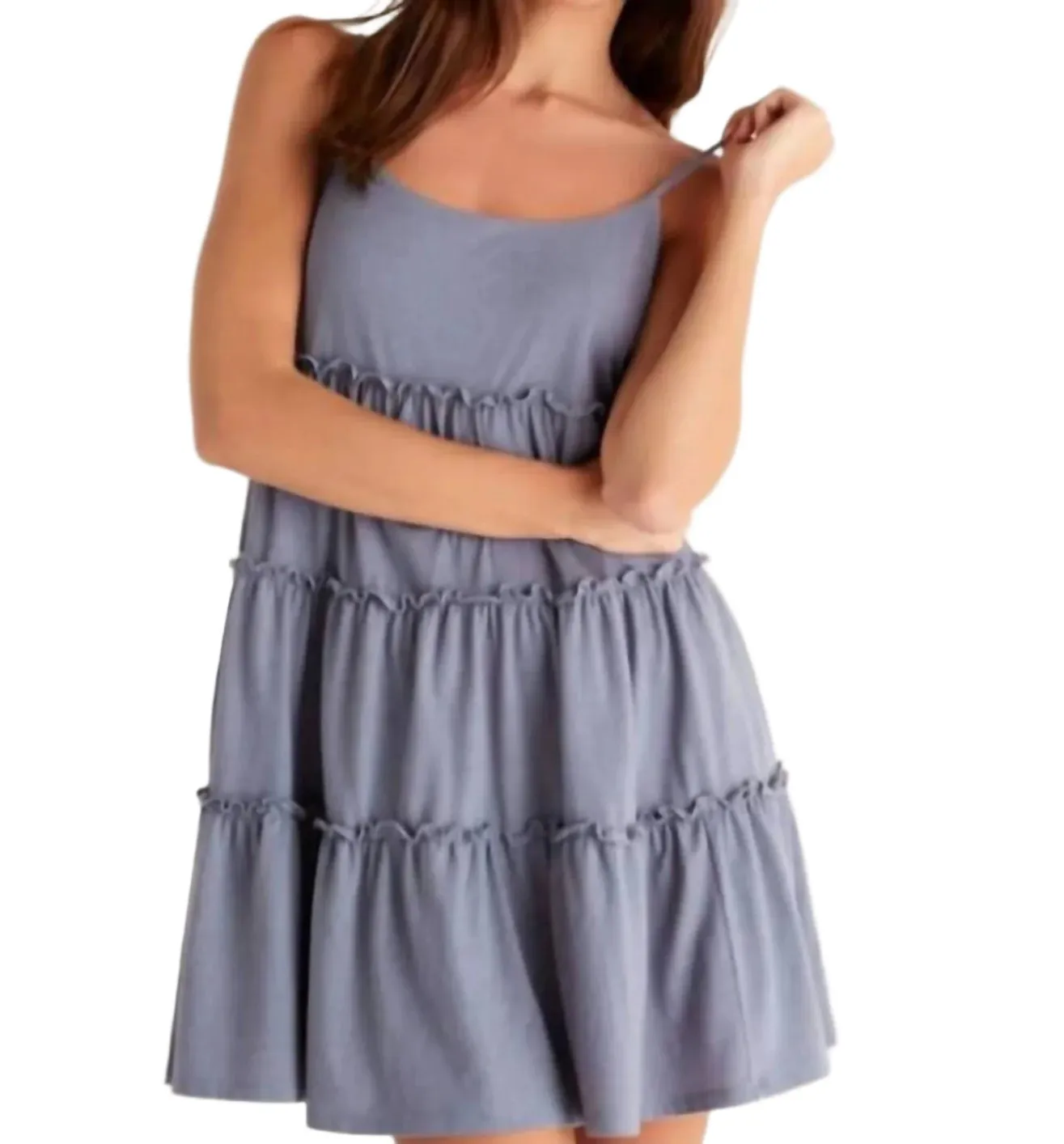Z Supply Robe courte en tricot Carina Indigo