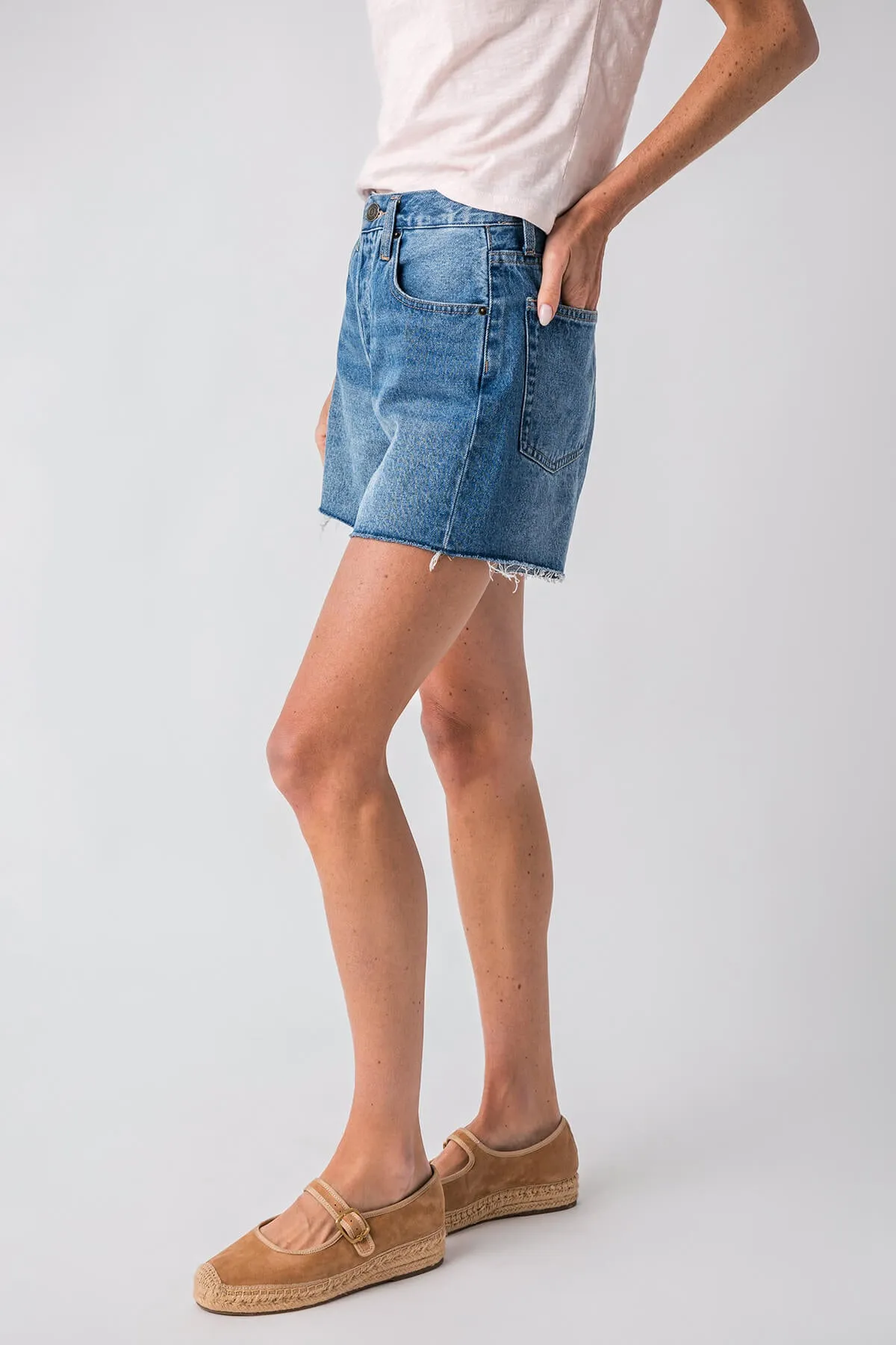 Z Supply Short en Jean à Taille Haute Quotidien