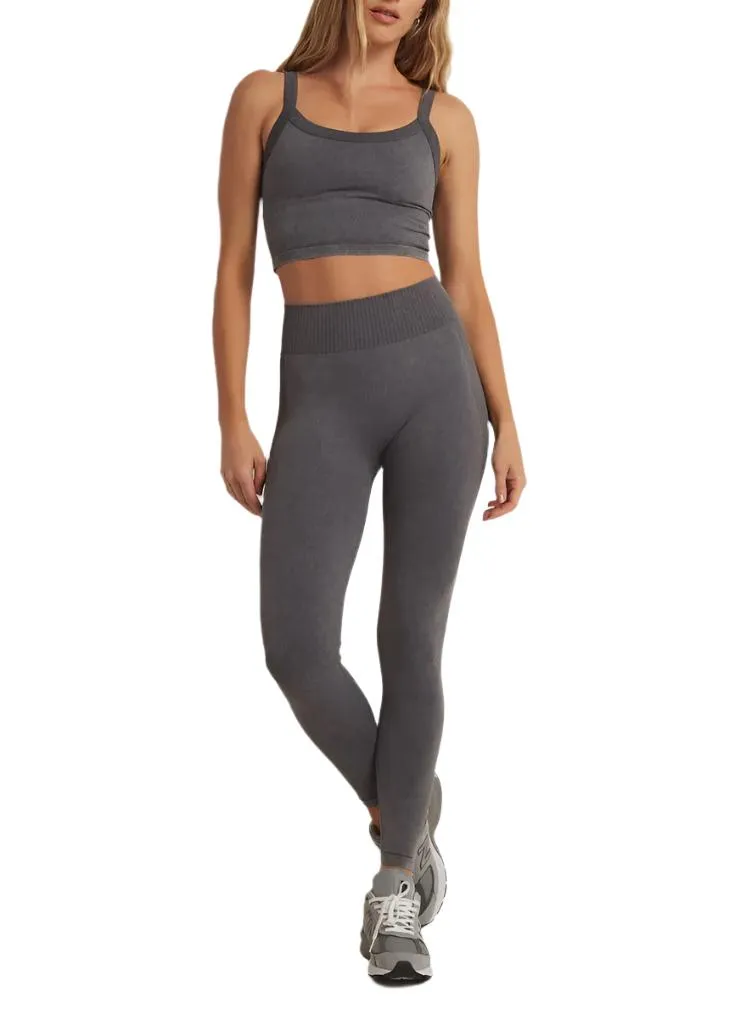 Z Supply Legging sans couture 7/8 Wash Out Graphite