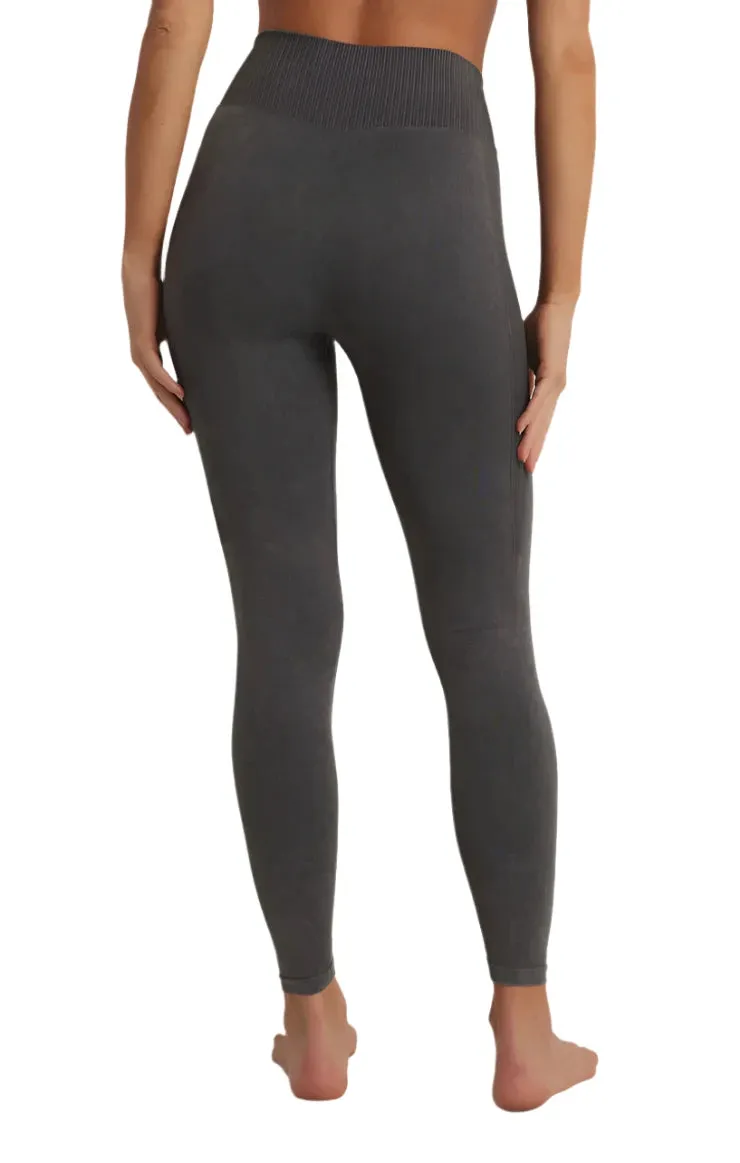 Z Supply Legging sans couture 7/8 Wash Out Graphite