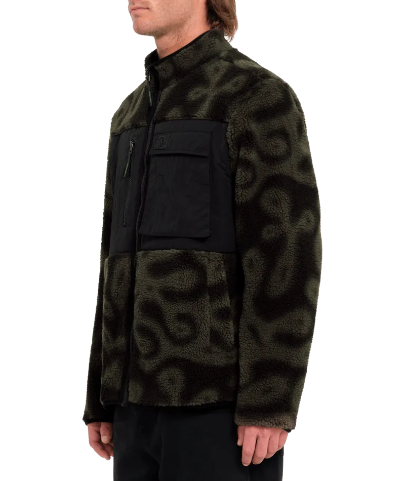 Veste polaire zippée Zephyr Storm Stone en impression PRT
