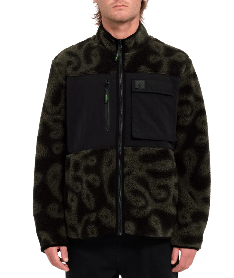 Veste polaire zippée Zephyr Storm Stone en impression PRT