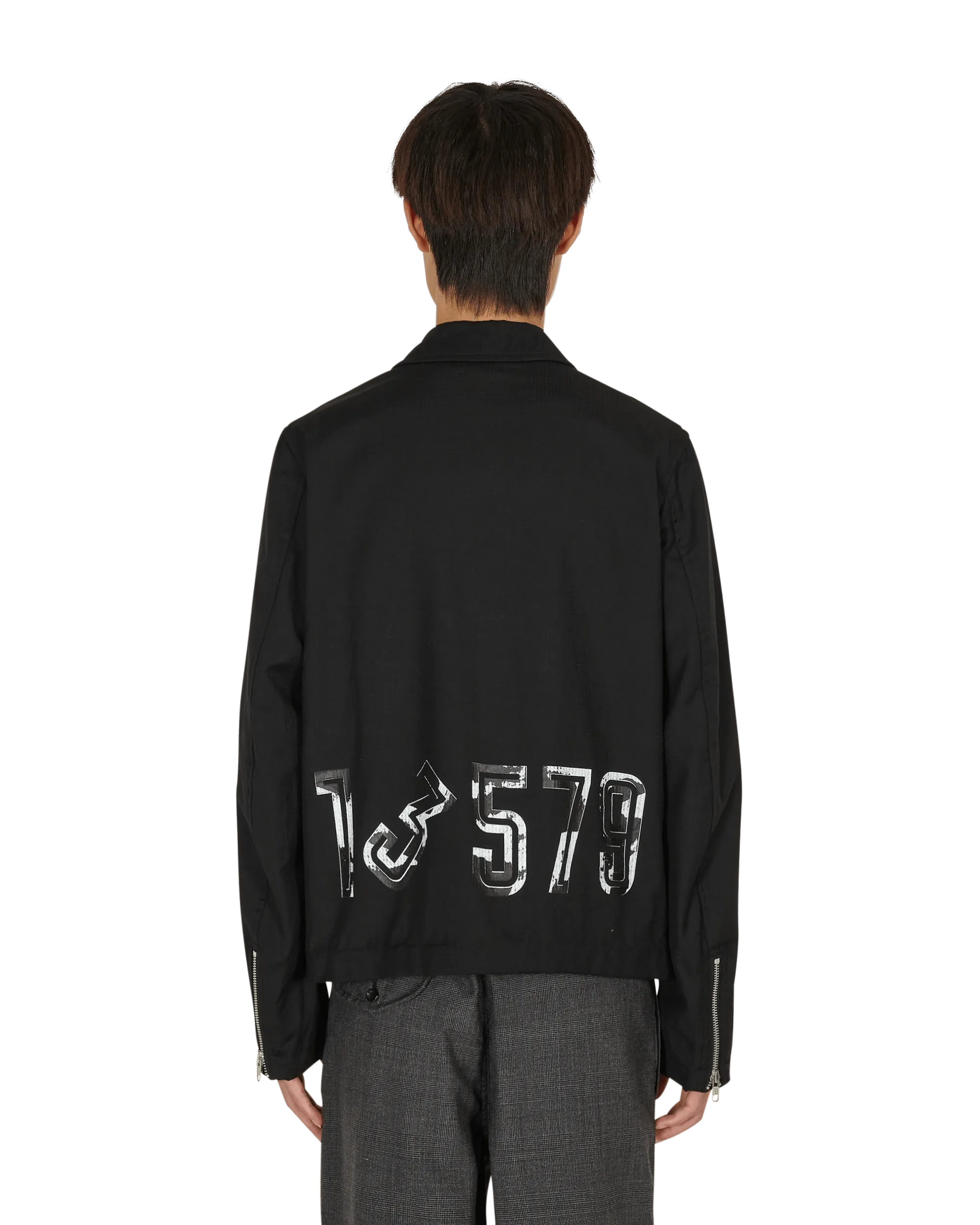 Veste à fermeture éclair noire
