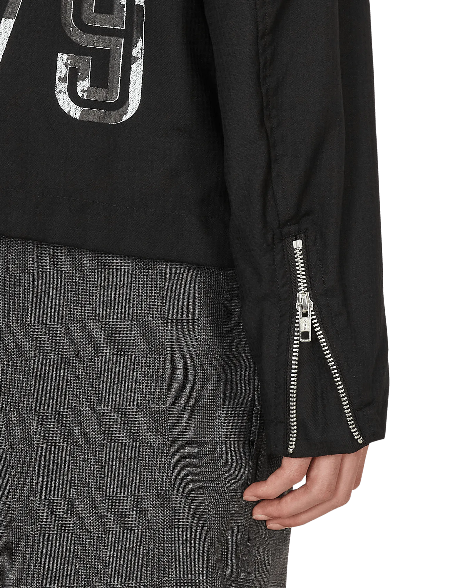 Veste à fermeture éclair noire