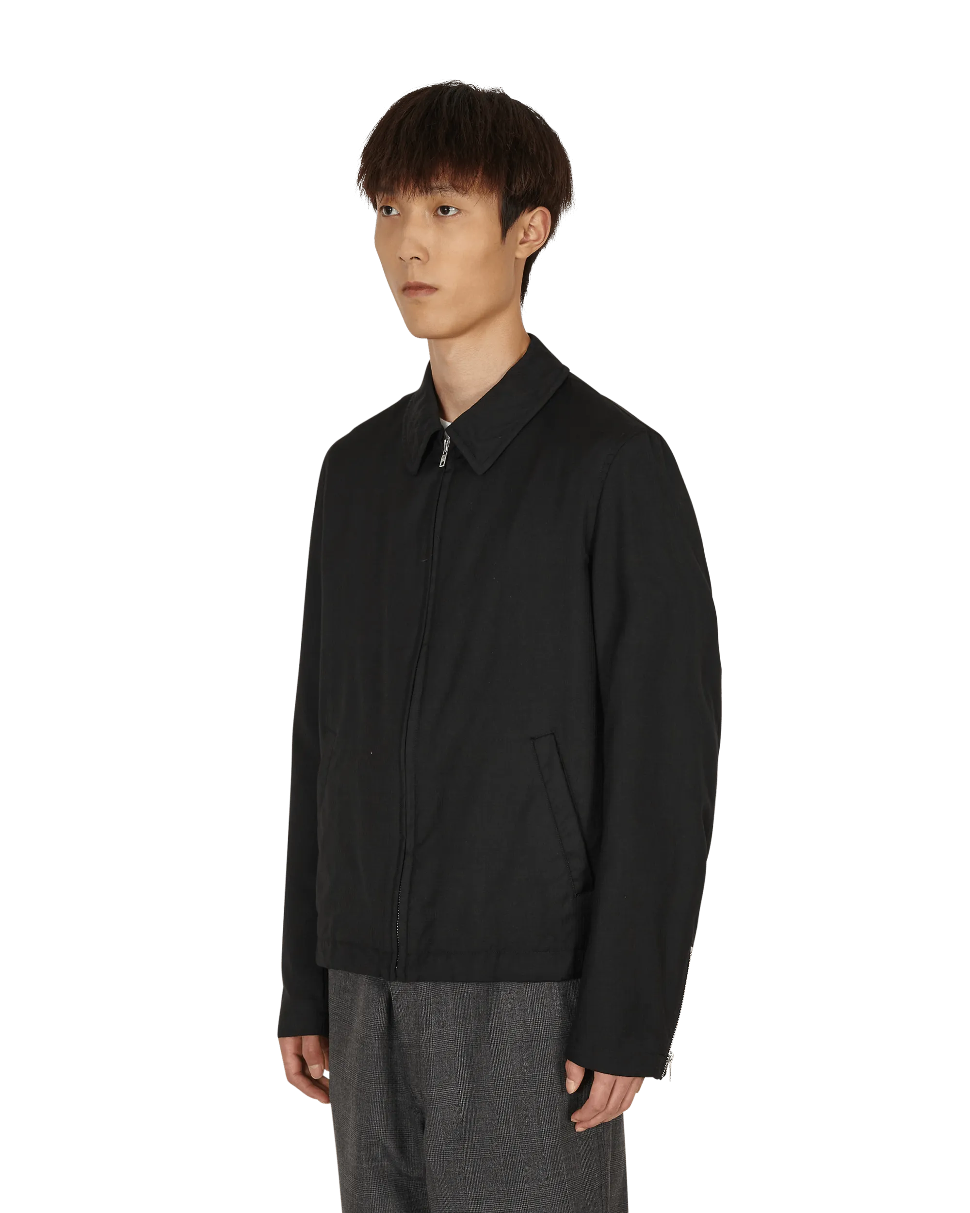 Veste à fermeture éclair noire