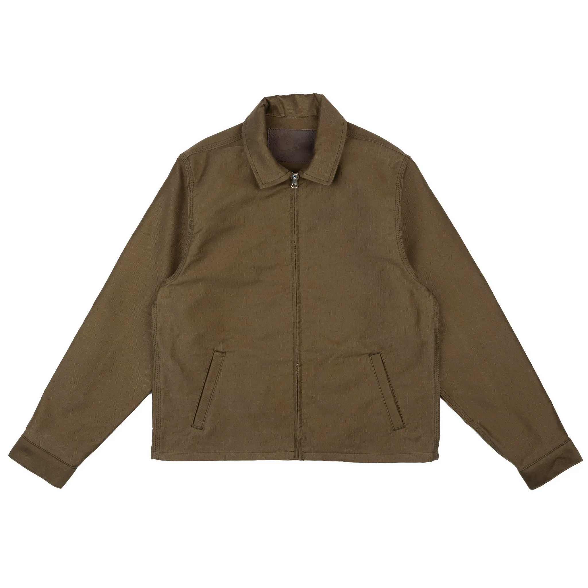 Veste à fermeture éclair - Tissu Jungle brossé - Armée