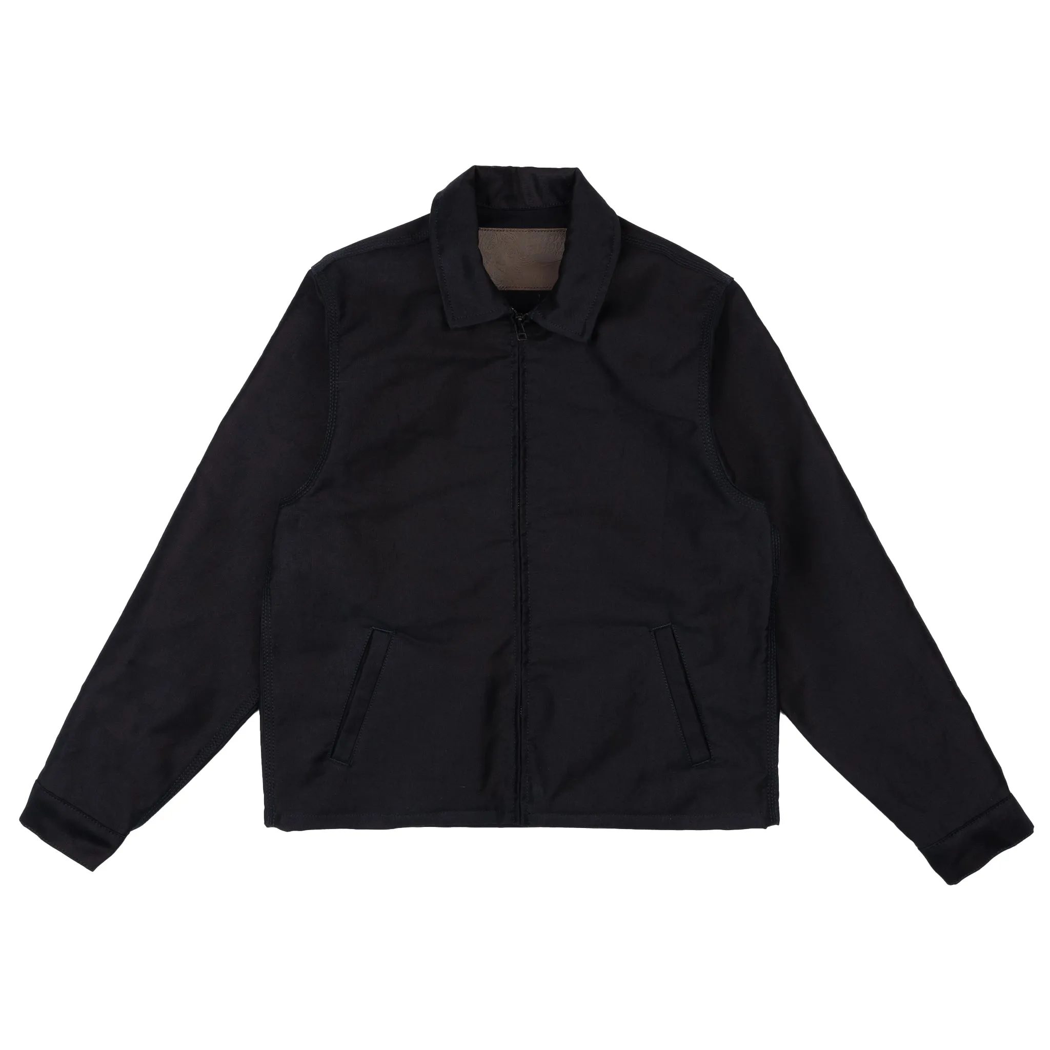 Veste à zip - Tissu Jungle brossé - Marine