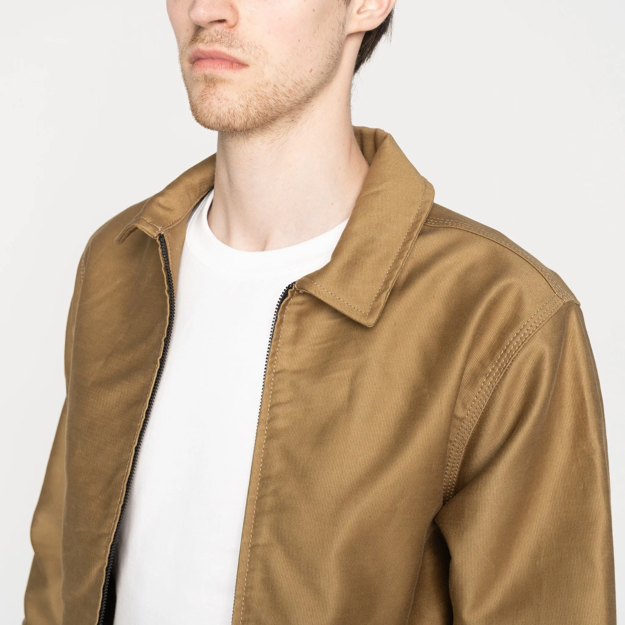 Veste à fermeture éclair - Tissu Jungle brossé - Beige