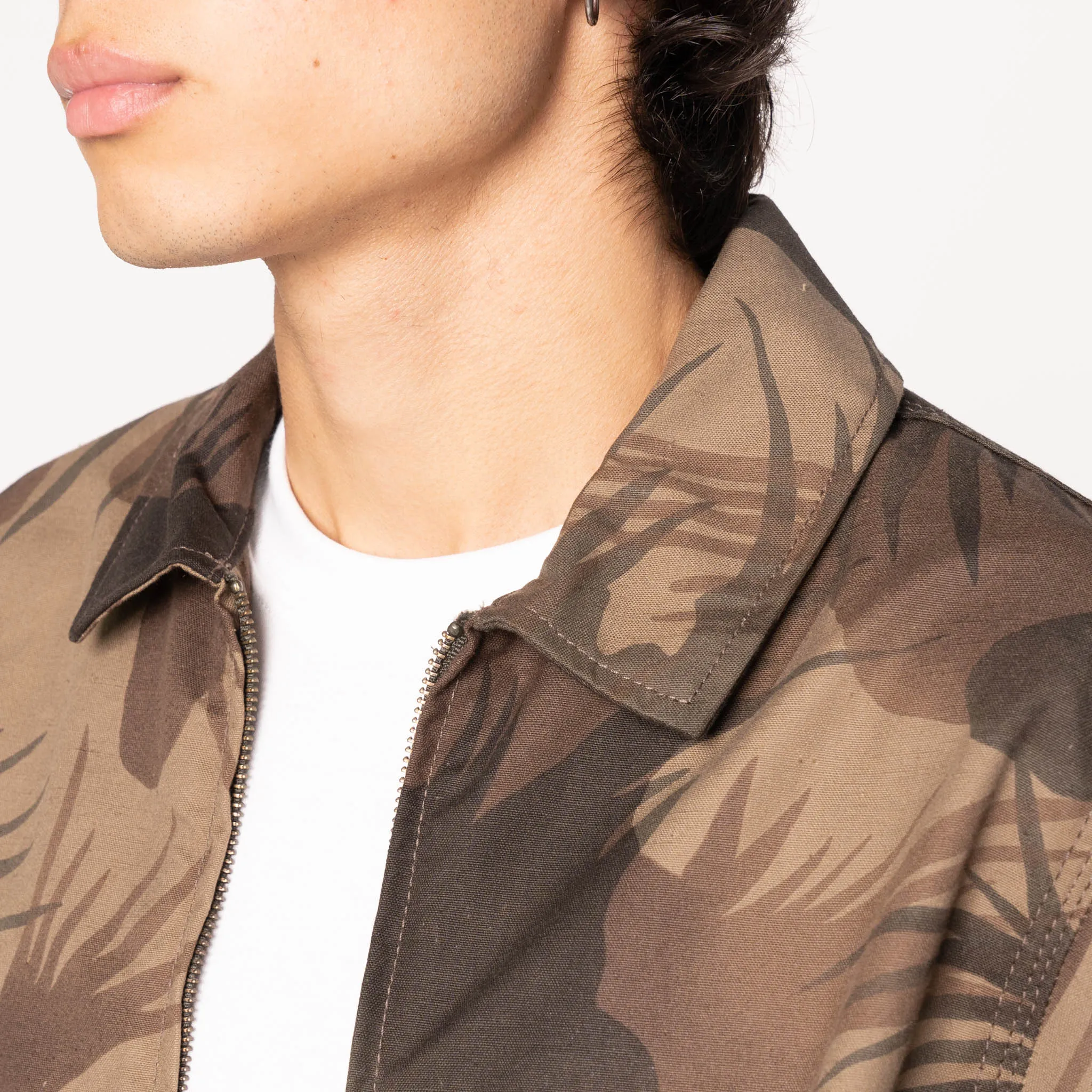 Veste à zip - Camouflage fougère
