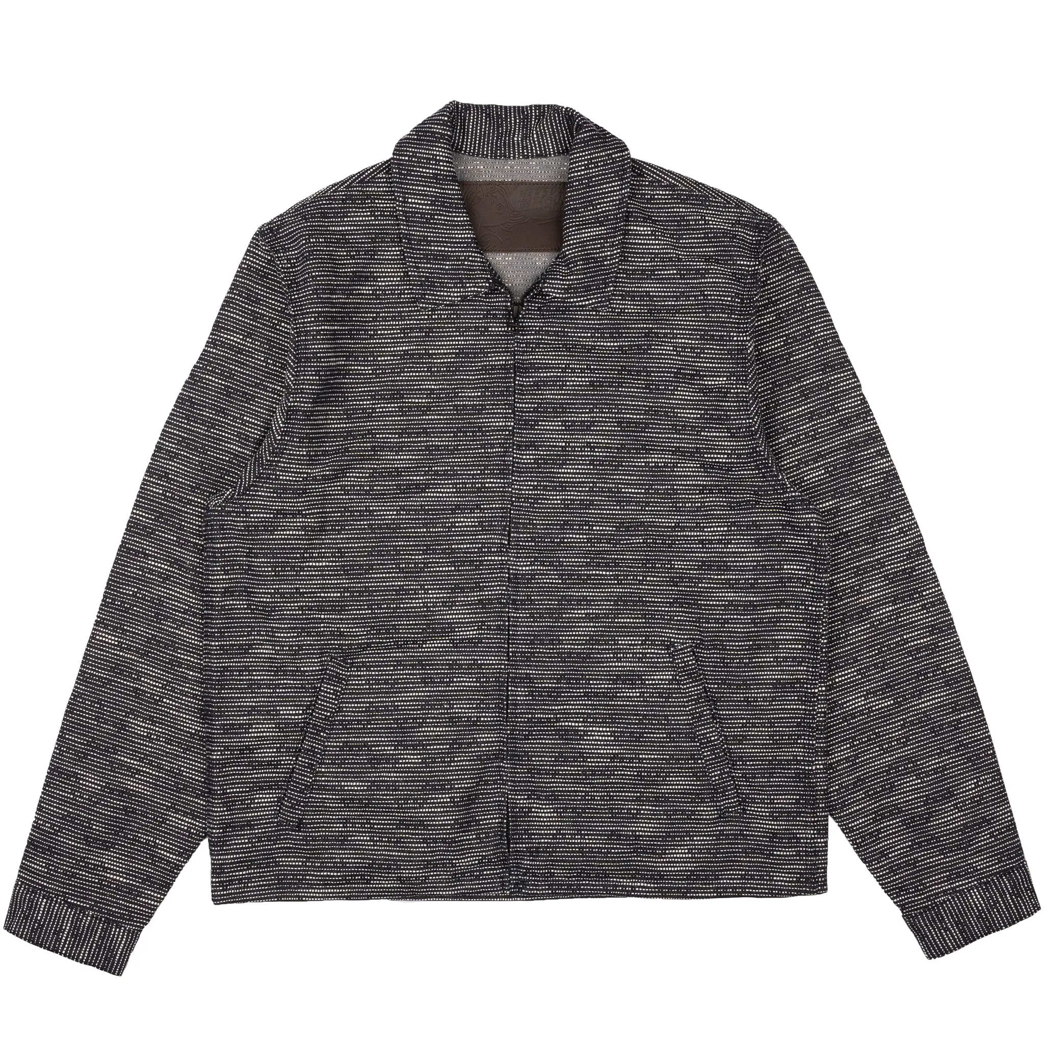 Veste à zip - Denim Sashiko à effet slub